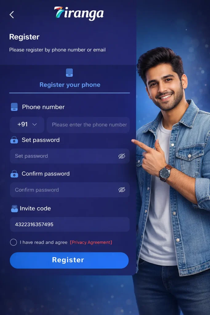 registration tiranga